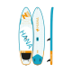 STAND UP PADDLE GONFLABLE HANA PLAYER HYBRID 10'2 PACK