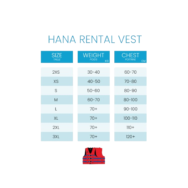 HANA GILET RENTAL 50N