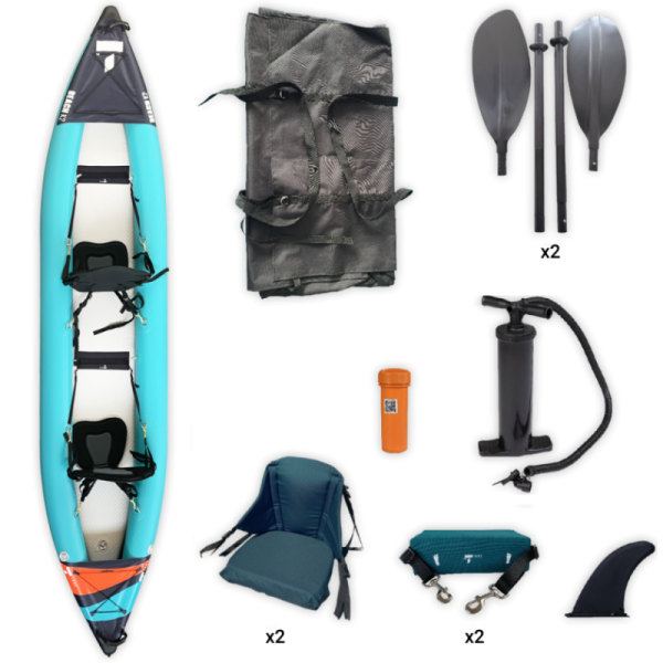 KAYAK GONFLABLE DE MER TAHE BEACH K2 PACK