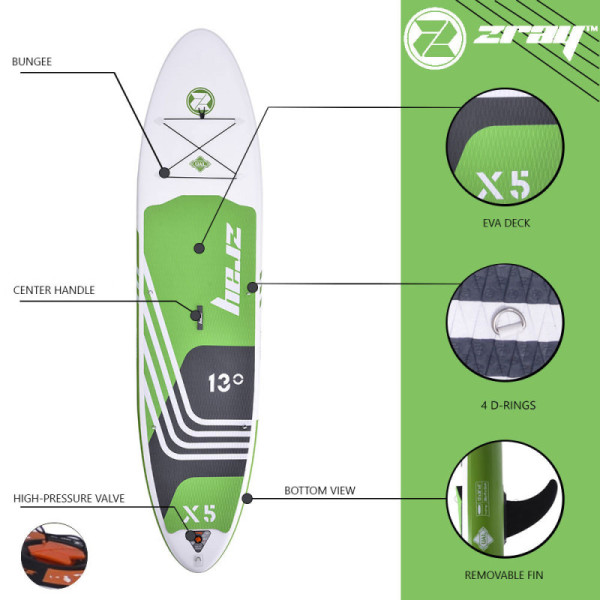 PADDLE GONFLABLE ZRAY X-RIDER X5 13'