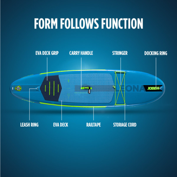 PADDLE GONFLABLE JOBE LEONA 10'6 PACK