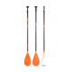 PAGAIE SUP JOBE FUSION STICK ORANGE 3PCS